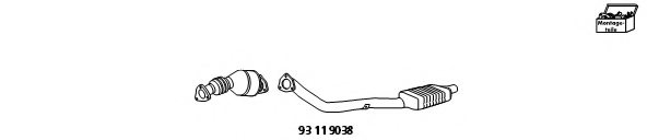 HJS 93 11 9038 Retrofit Kit, catalyst/soot particulate filter (combi-system
